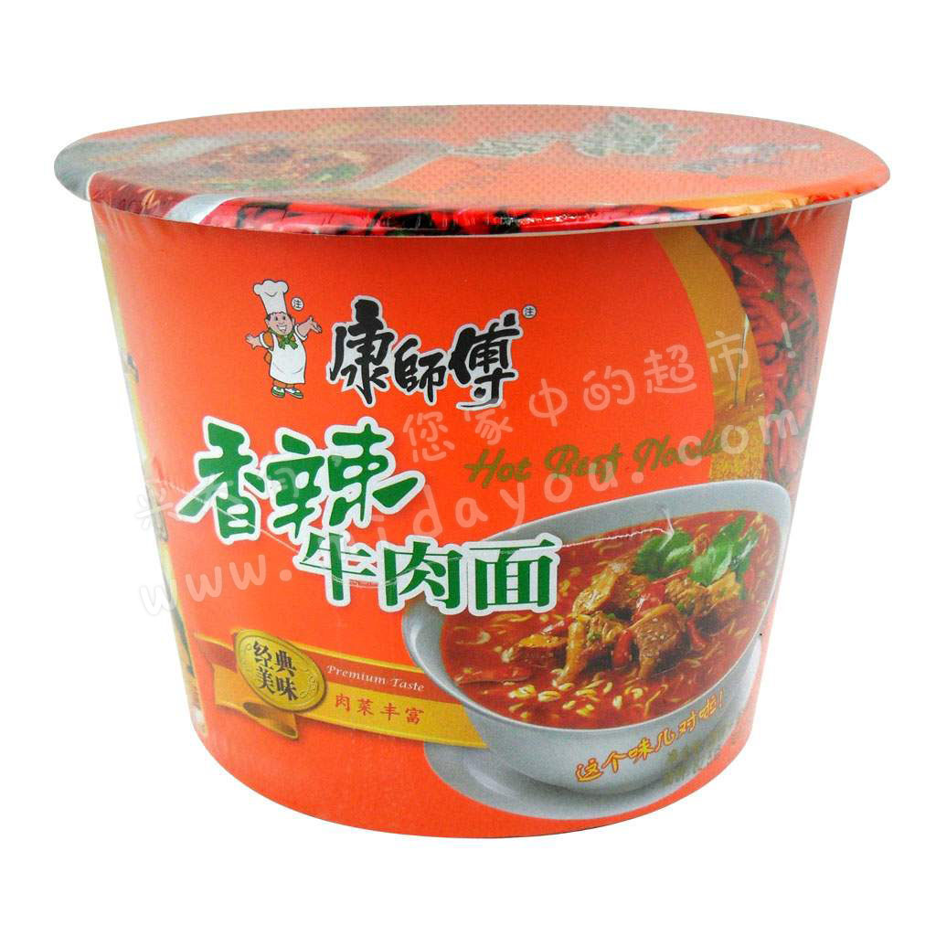 康师傅香辣牛肉面